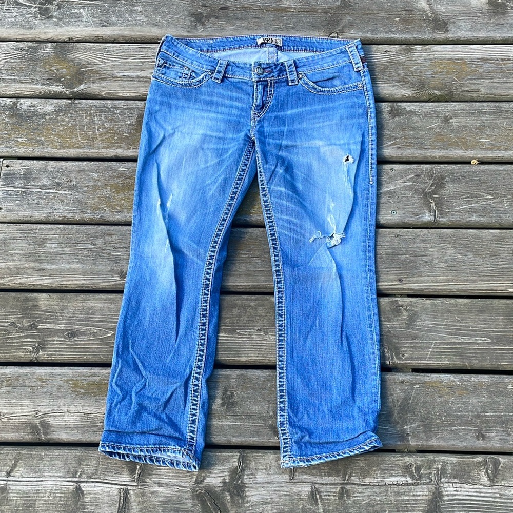 1921 Joni Capri Distressed Jeans